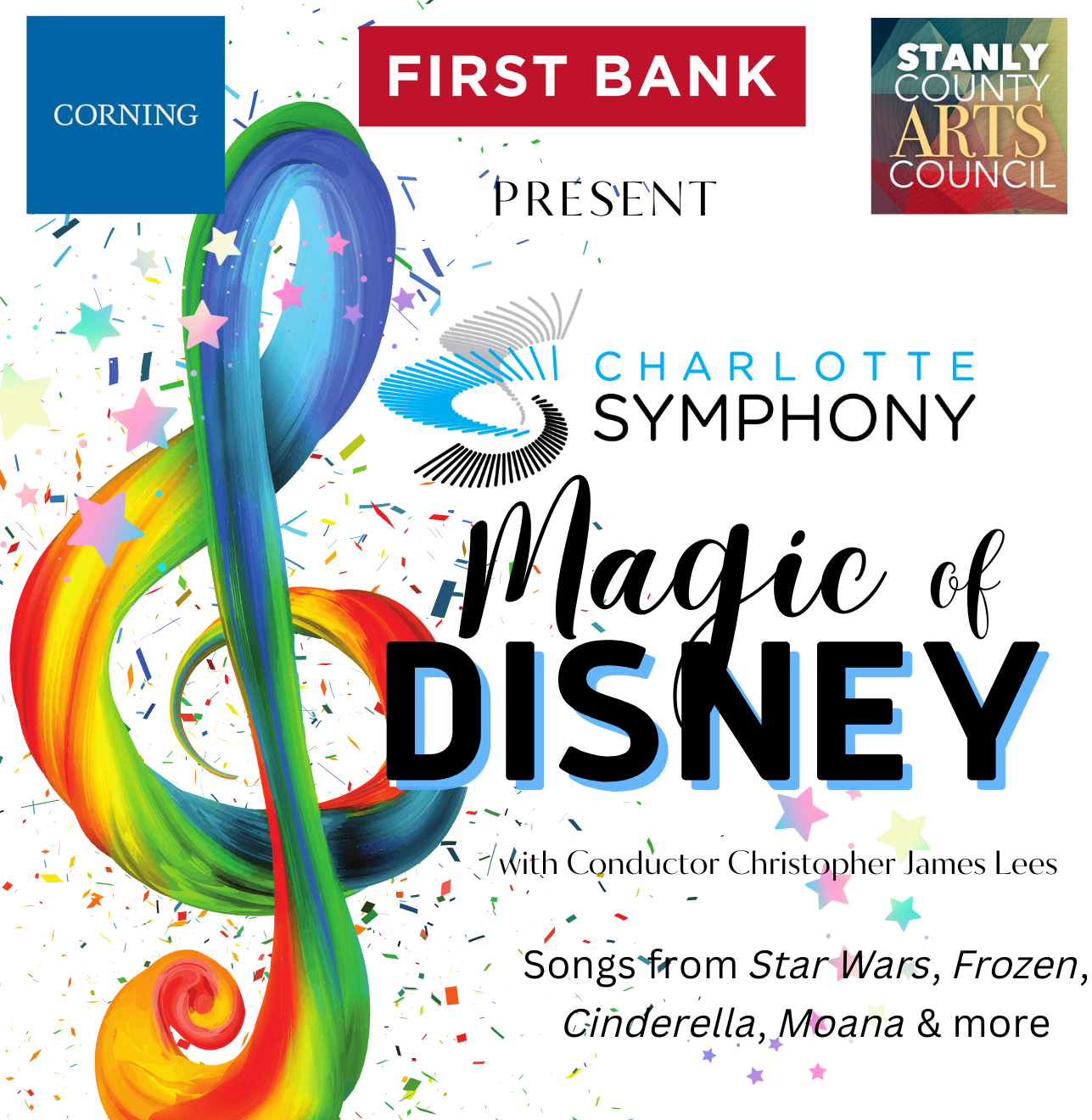 First Bank, Corning & SCAC present “Magic of Disney” with the Charlotte Symphony