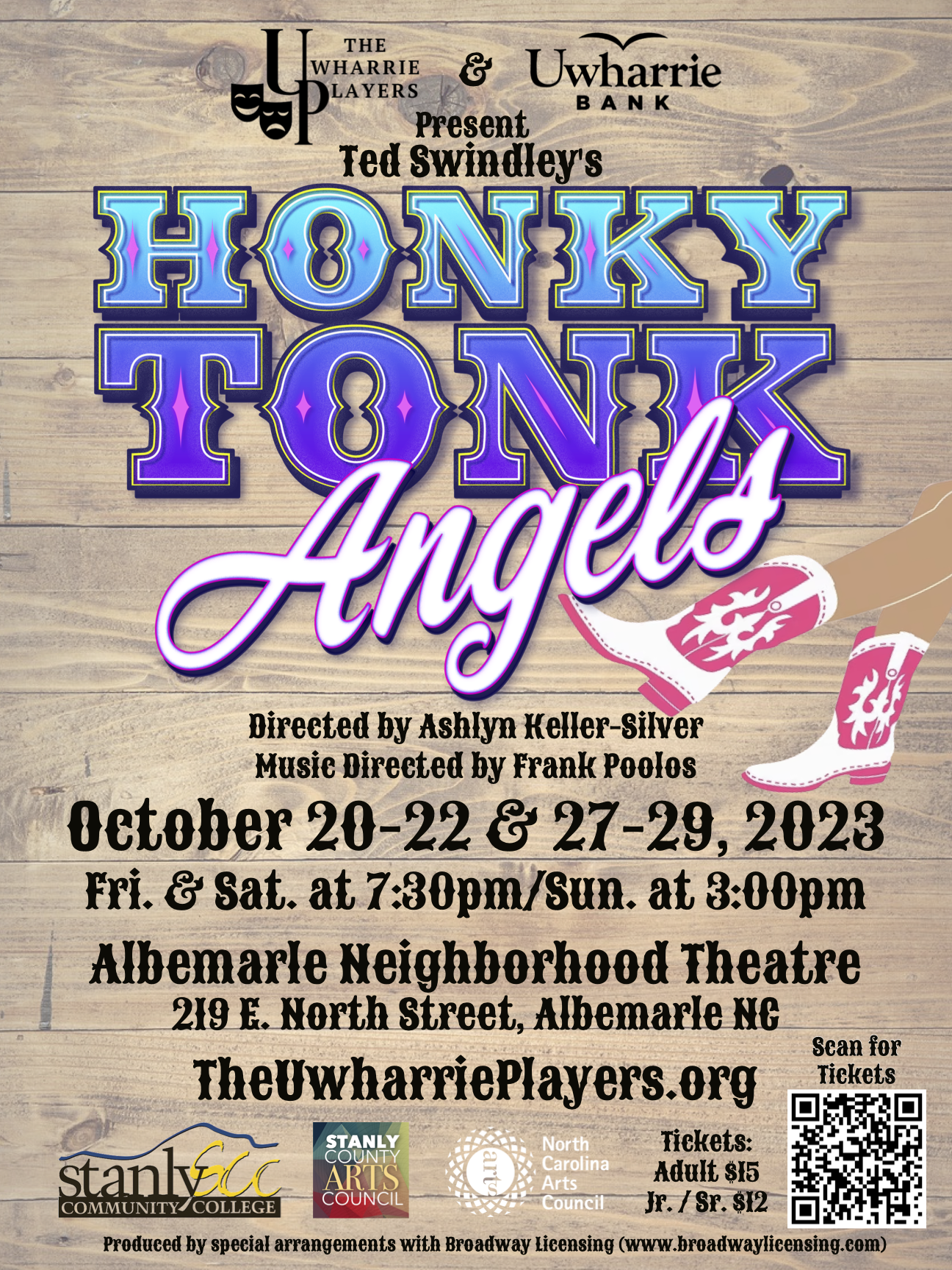 Uwharrie Players presents “Honky Tonk Angels”
